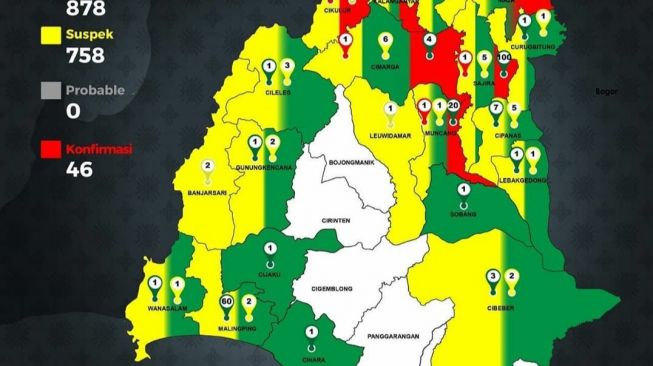 Kasus Positif Covid-19 di Lebak Melonjak Jadi 46 Orang