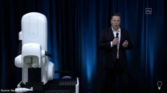 Elon Musk memperkenalkan Neuralink. [YouTube]