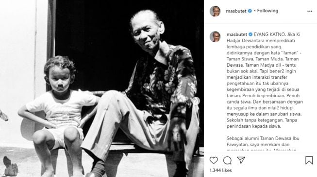 Butet Kertaredjasa Mengenang Ki Sukatno, Orang Yang Membuatnya Cinta Seni