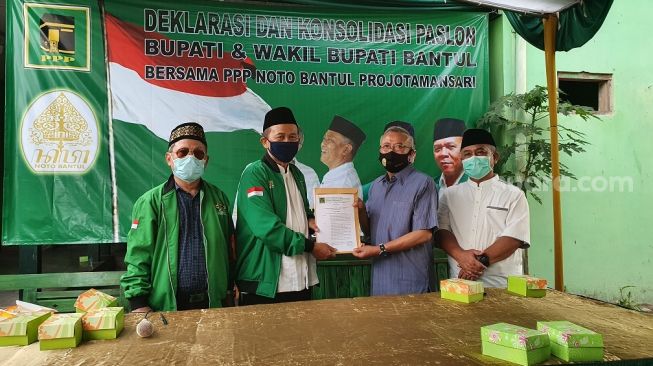 Serahkan SK DPP, PPP Bantul Resmi Dukung Paslon Noto di Pilkada Bantul 2020