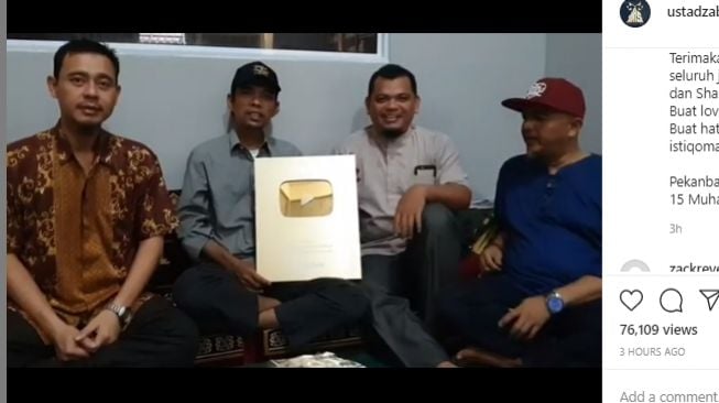 Raih Sejuta Subscribers, UAS Beri Pesan Menohok Buat Haters