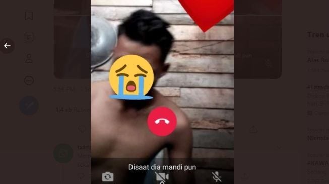 Bucin video call sepanjang hari (Twitter/txtdrstorywa)