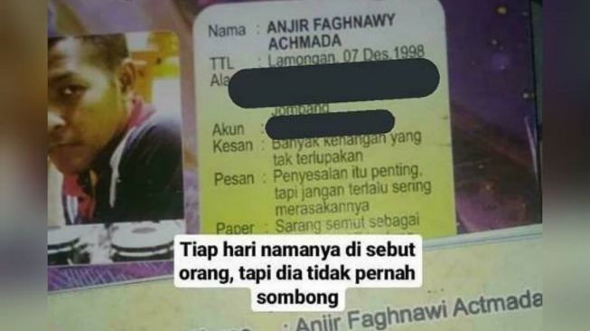 Heboh Kata 'Anjay', Pemuda Bernama Anjir ini Jadi Sorotan