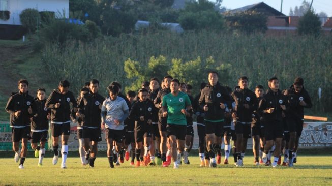 Latihan Timnas Indonesia U-19 sehari jelang melawan Bulgaria (dok. PSSI).