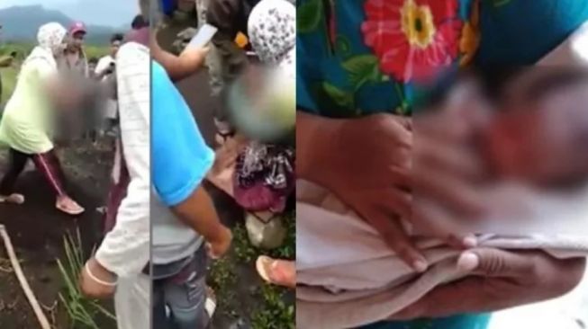 DIGEREBEK Warga! Baru Melahirkan, Ibu Kubur Bayi Hidup-hidup di Rumah