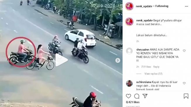 Viral Video Begal Payudara, Pelaku Habis Dihajar Massa saat Beraksi