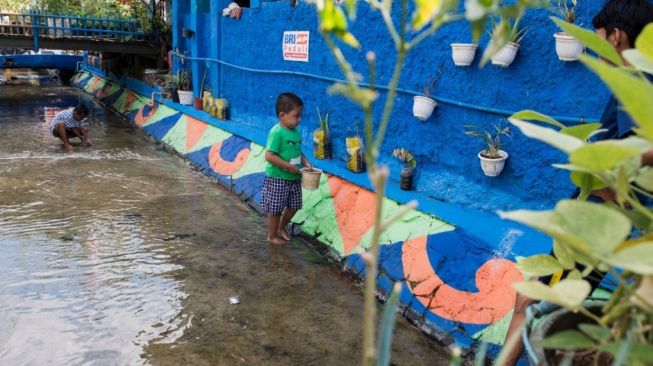 Konservasi "Sungai Pagarsih", yang terletak di Kelurahan Cibadak, Kecamatan Astana Anyar, Kota Bandung, Jabar. (Dok : BRI)