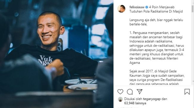 Ustaz Felix Siauw: Curigain Good Looking yang Suka ke Masjid Itu Jahat Pak