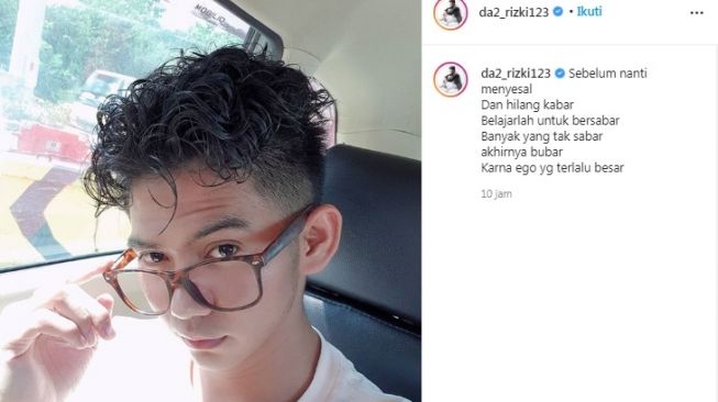 Unggahan Rizki D'Academy [Instagram/@da2_rizki123]