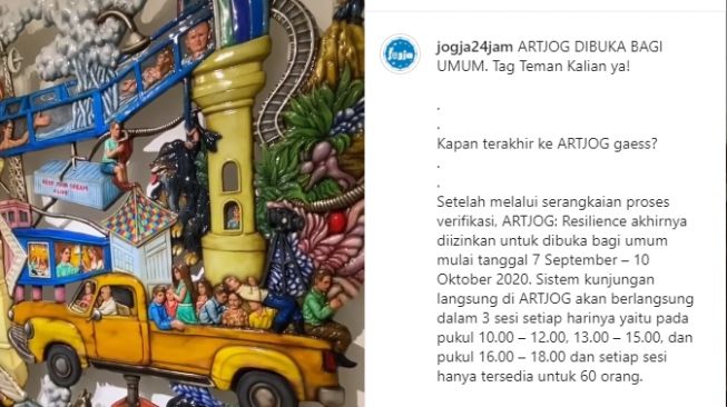 Instalasi di Artjog 2020. - (Instagram/@jogja24jam)