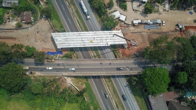 Pembangunan Overpass Kemang B di Serang, Banten. (Dok : Bina Marga)