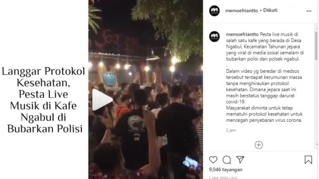 Viral Video Live Music di Kafe Abai Protokol Kesehatan, Publik Geram!