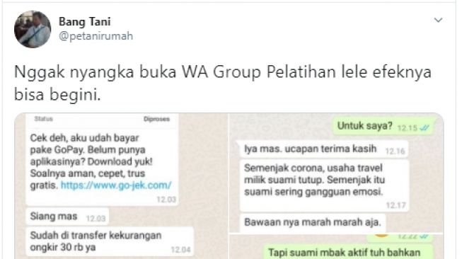 Buka Kelas Ternak Lele, Pria Ini Terima Bonus Uang dan Cerita Mengharukan