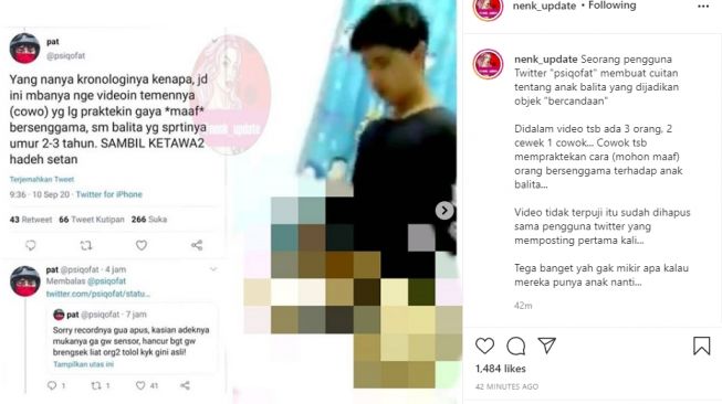 Miris, Seorang Pemuda Lecehkan Balita Sambil Tertawa-tawa