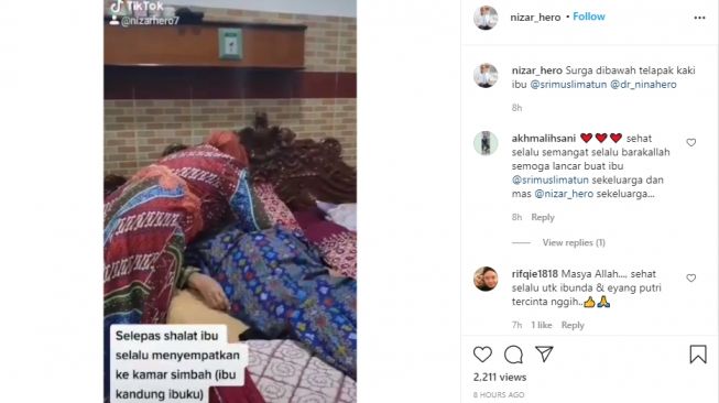 Bikin Haru, Wabup Sleman Sri Muslimatun Setiap Pagi Cium Kaki Ibunya