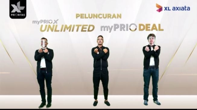 Digital prescon XL Prioritas peluncuran myPRIOX dan myPRIODEAL, Jumat (11/9/2020). [Screenshot/Dythia Novianty]