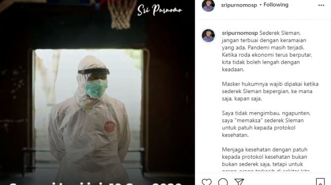 Angka Pasien Covid-19 Melonjak, Sri Purnomo Minta Masyarakat Jangan Lengah