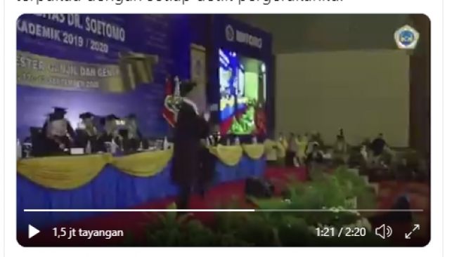 Viral Video Kocak Wisudawan Dipaksa Rektor Nge Dance Ala Blackpink Suara Jogja