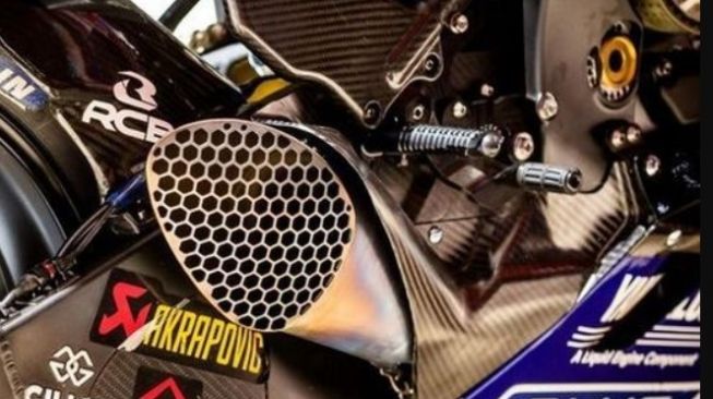 Knalpot lama di motor Yamaha Valentino Rossi (MotoGP)