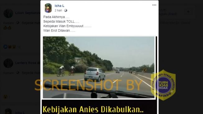 CEK FAKTA: Benarkah Usulan Anies Terkait Sepeda Boleh Masuk Tol Dikabulkan?