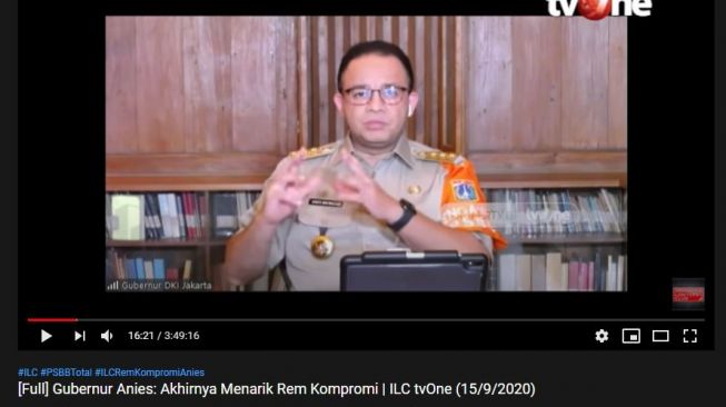 Tangkapan layar unggahan YouTube Indonesia Lawyers Club. (TouTube/Indonesia Lawyers Club).