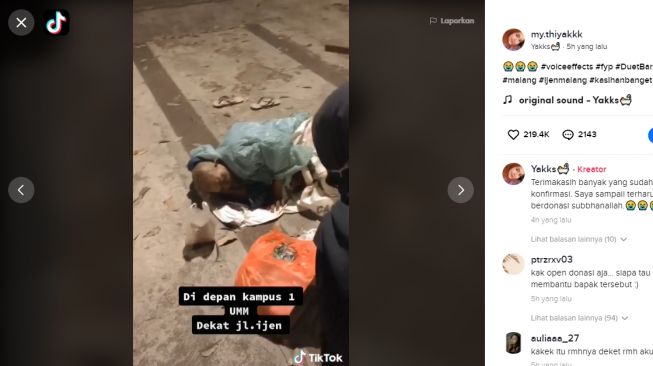 Mengharukan! Viral Kisah Perjuangan Bapak Pedagang Sampai Tidur di Jalanan