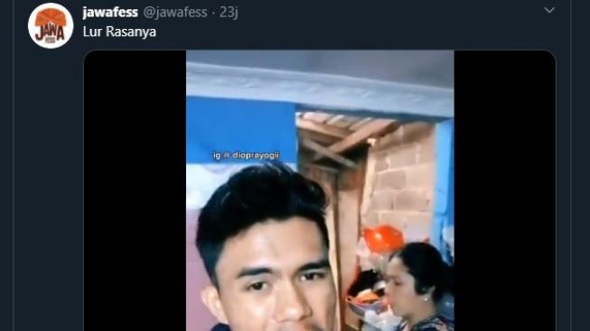 Tangkapan layar video unggahan @jawafess. (Twitter/@jawafess)