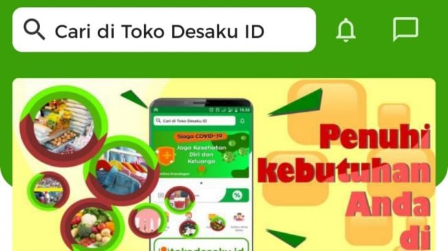 Tangkapan layar aplikasi Toko Desaku