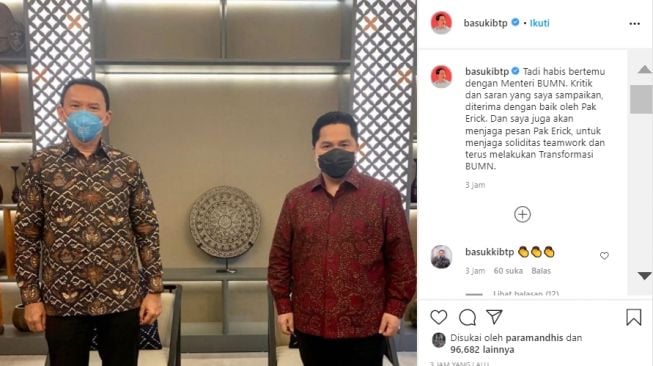 Jarang yang Tahu, Koleksi Kendaraan Ahok Lebih Mentereng dari Erick Thohir