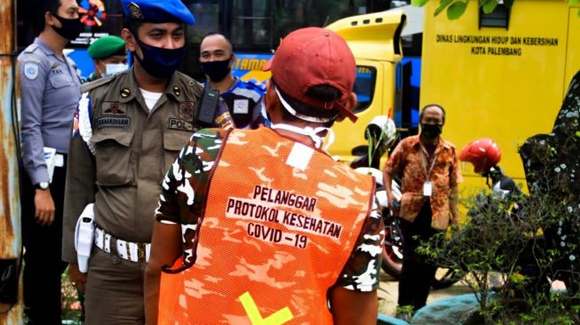 Ratusan Warga Ogan Komering Ulu Terjaring Razia Masker