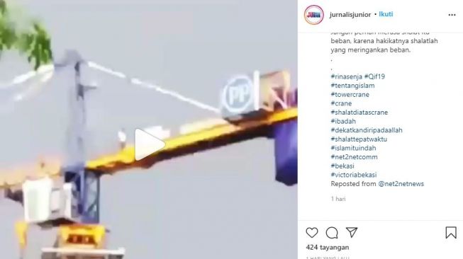 Tangkapan layar video unggahan Jurnalis Junior. (Instagram/@jurnalisjunior)