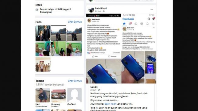 Akun Facebook Anggota Dewan Diduga Terlibat Video Seks Pernah Dibobol