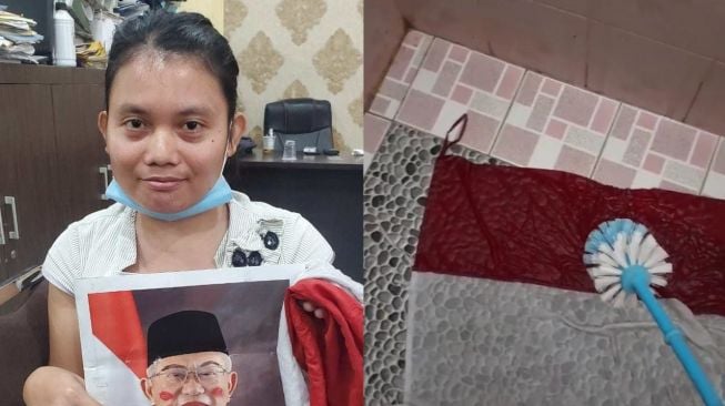 Terungkap Motif Pelaku Injak dan Gosok Bendera Merah Putih Pakai Sikat WC