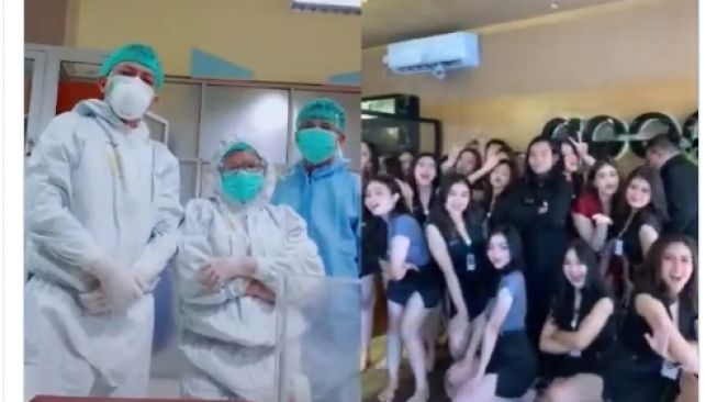 Viral Video Reaksi Nakes Amati Segerombolan Wanita Tak Terapkan Prokes