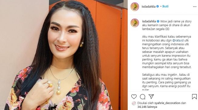 Unggahan Iis Dahlia [Instagram/@isdadahlia]