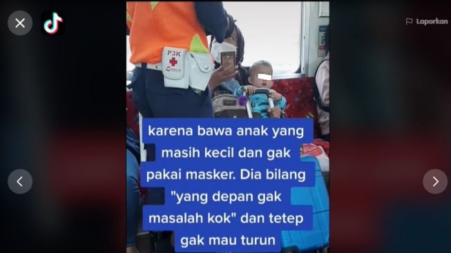 Viral Video Ibu Bawa Balita Naik KRL, Sampai Kena Tegur Petugas Keamanan