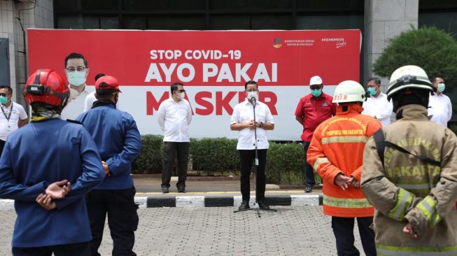 Meski Gedung Tua, Mensos : Gedung Kemensos Punya Sistem Proteksi Kebakaran