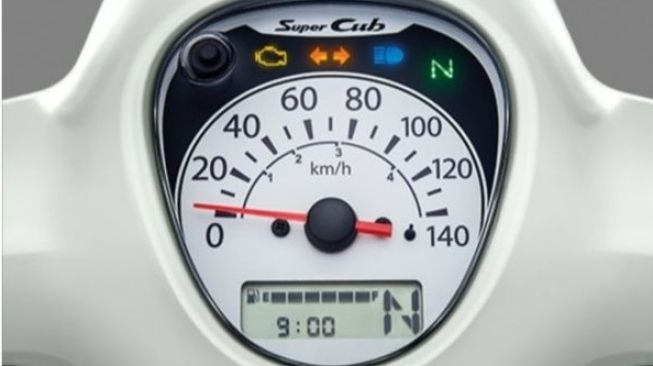 Tampilan spidometer Honda Super Cub 110 facelift (AP Honda)
