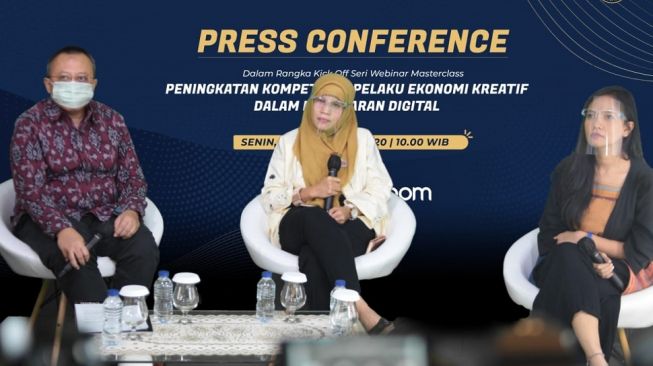 Bantu Industri Kreatif, Kemenparekraf Buka MasterClass Pemasaran Digital