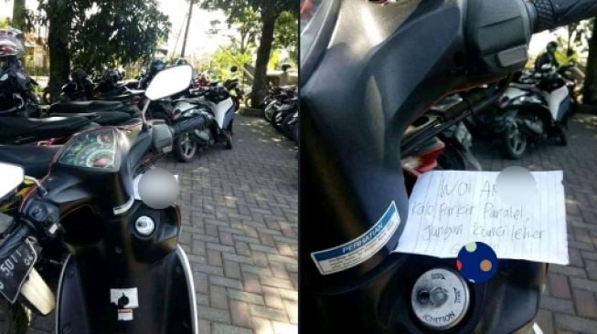 Lagi Musim Surat Kaleng Romantis, Orang Ini Malah Dapat Pesan Menohok di Motornya