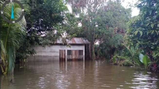 Banjir melanda Ketapang, Kalimantan Barat. (dok. TRC BPBD Ketapang)