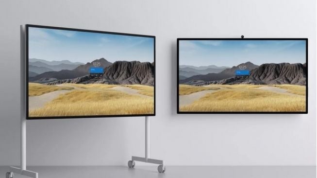 Microsoft’s 85-inch Surface Hub 2S. [Microsoft].