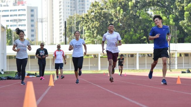 Pemusatan latihan nasional (Pelatnas) cabang olahraga atletik. [Dok. Kemenpora]