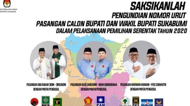 KPU Batasi Peserta Pengundian Nomor Urut Pilbup Sukabumi