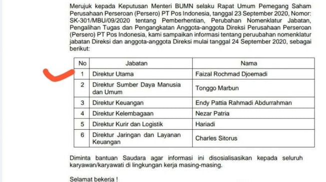 Pemred The Jakarta Post Nezar Patria Jadi Direktur di PT Pos Indonesia