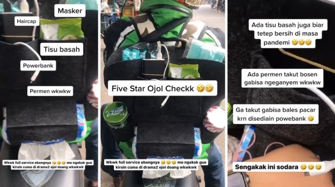 Fasilitas Lengkap Driver Ojol Manjakan Penumpangnya Ini Bikin Takjub