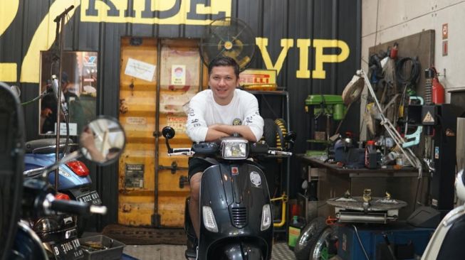 Tampilan baru Vespa Gading Marten, jadi makin ganteng nih (ISTIMEWA)