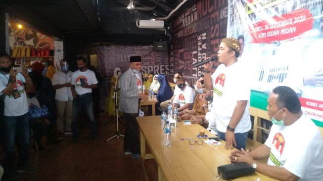 Hari Pertama Kampanye, Aulia Rachman Temui Warga Jawa di Medan