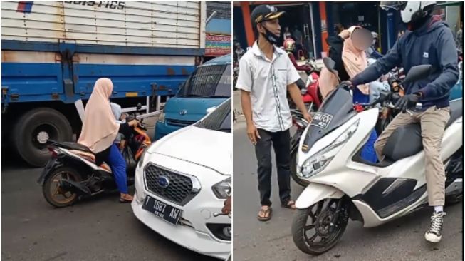 Melawan Arah Plus Marah-Marah, Aksi Emak-Emak saat Naik Beat Panen Cibiran