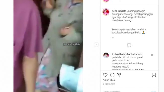 Video Ibu Ibu Todongkan Parang Saat Ditagih Hutang Viral Warganet Geram